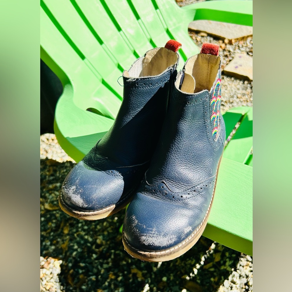 Mini Boden Navy Kids Boots